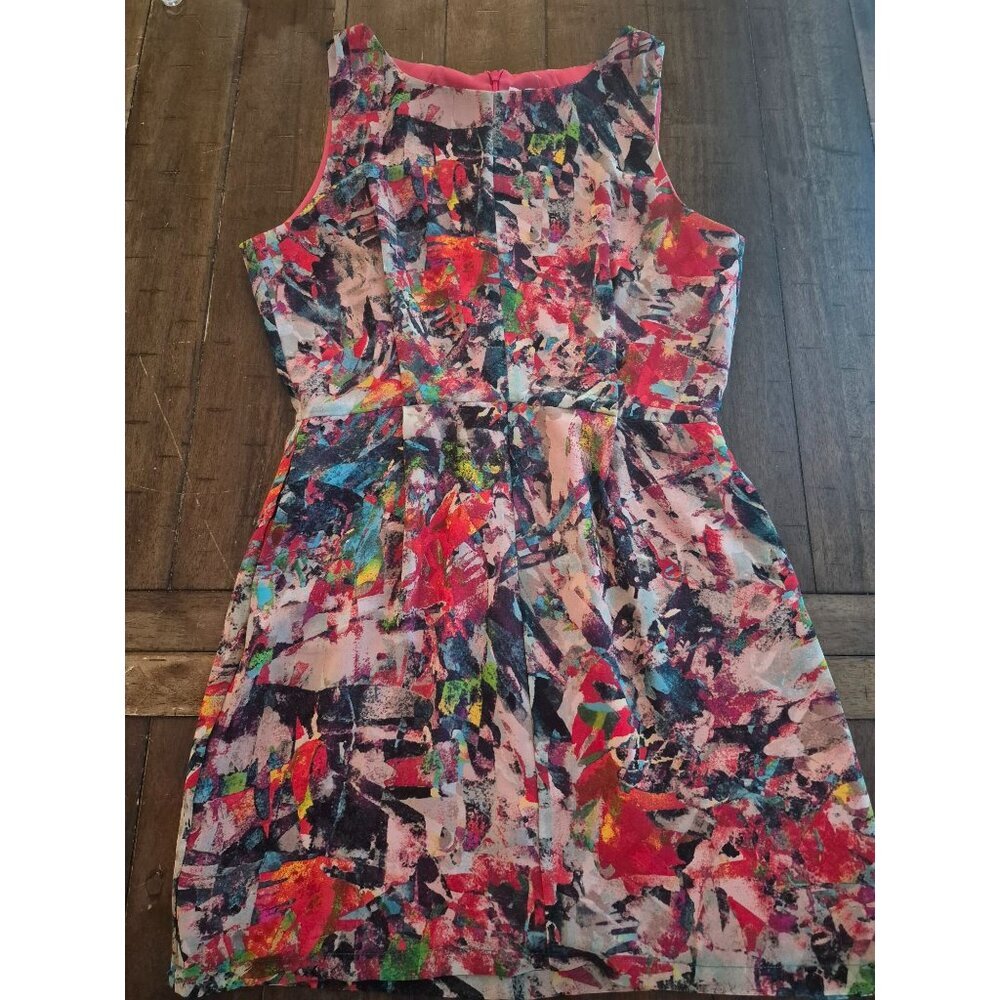 BB Dakota Abstract Multicolor Sleeveless Dress Size Small